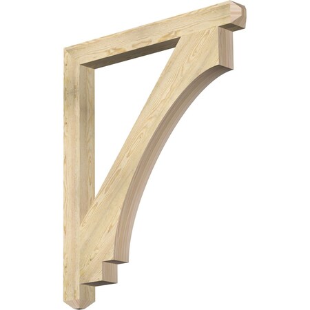 Ekena Millwork Imperial Craftsman Rough Sawn Bracket, Douglas Fir, 4"W x 40"D x 48"H BKT04X40X48IMP04RDF